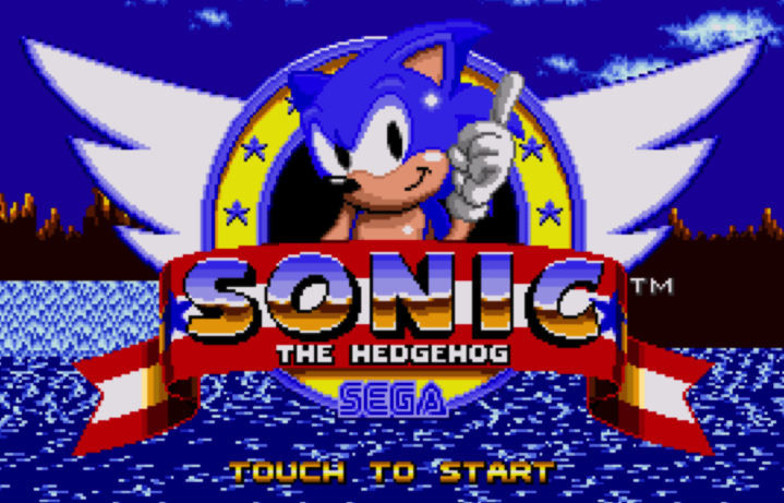 Sonic the Hedgehog start screen