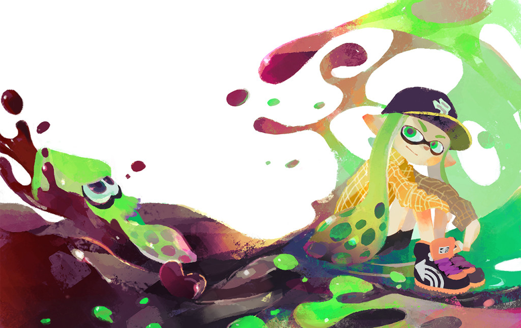 Official Splatoon Valentine's Day art