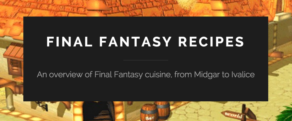Final Fantasy Recipes banner