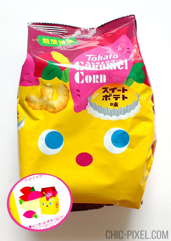 Oyatsu Cha Cha Cha Japanese snack subscription box sweet potato caramel corn