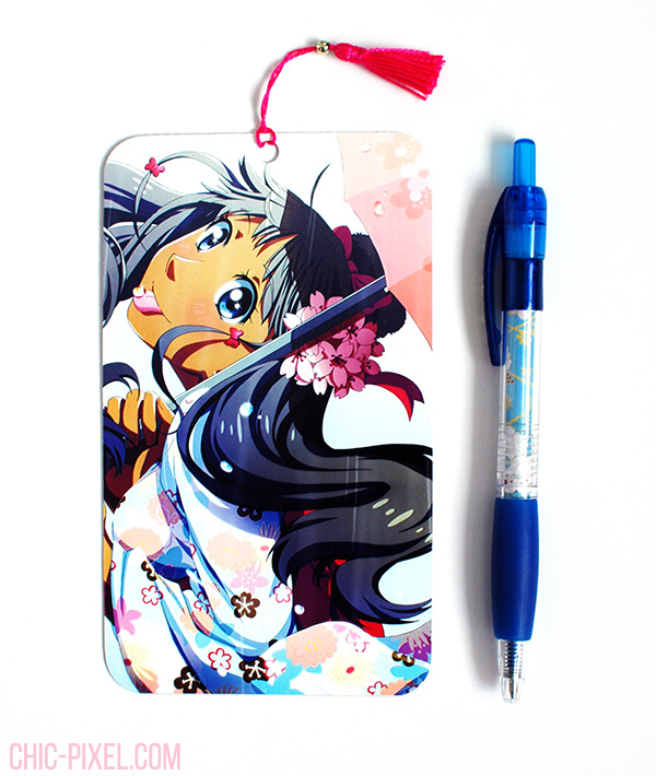 Anime Koumi bookmark pen floating sakura
