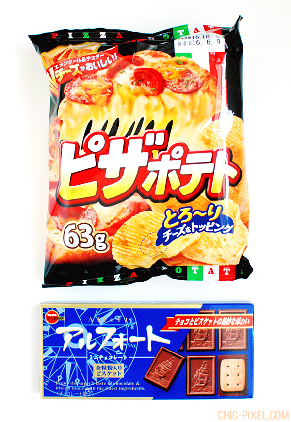 Japan Funbox subscription box contents pizza potato chips