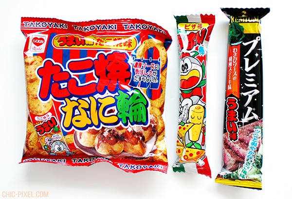 OyatsuBox July 2016 Dagashi Edition snacks 1