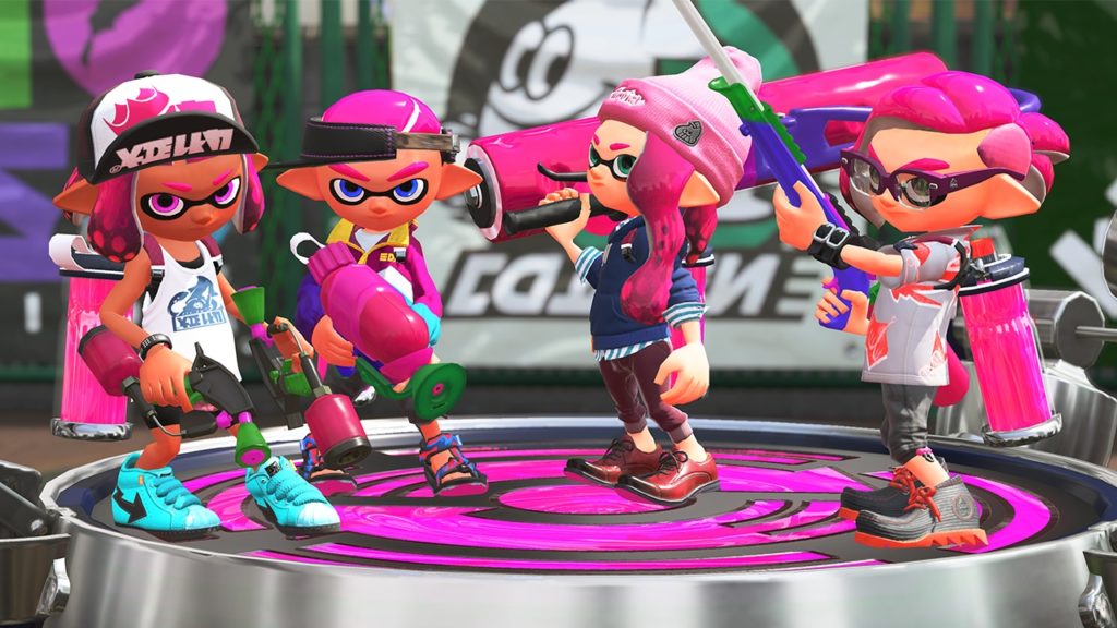 Splatoon 2 pink team screenshot