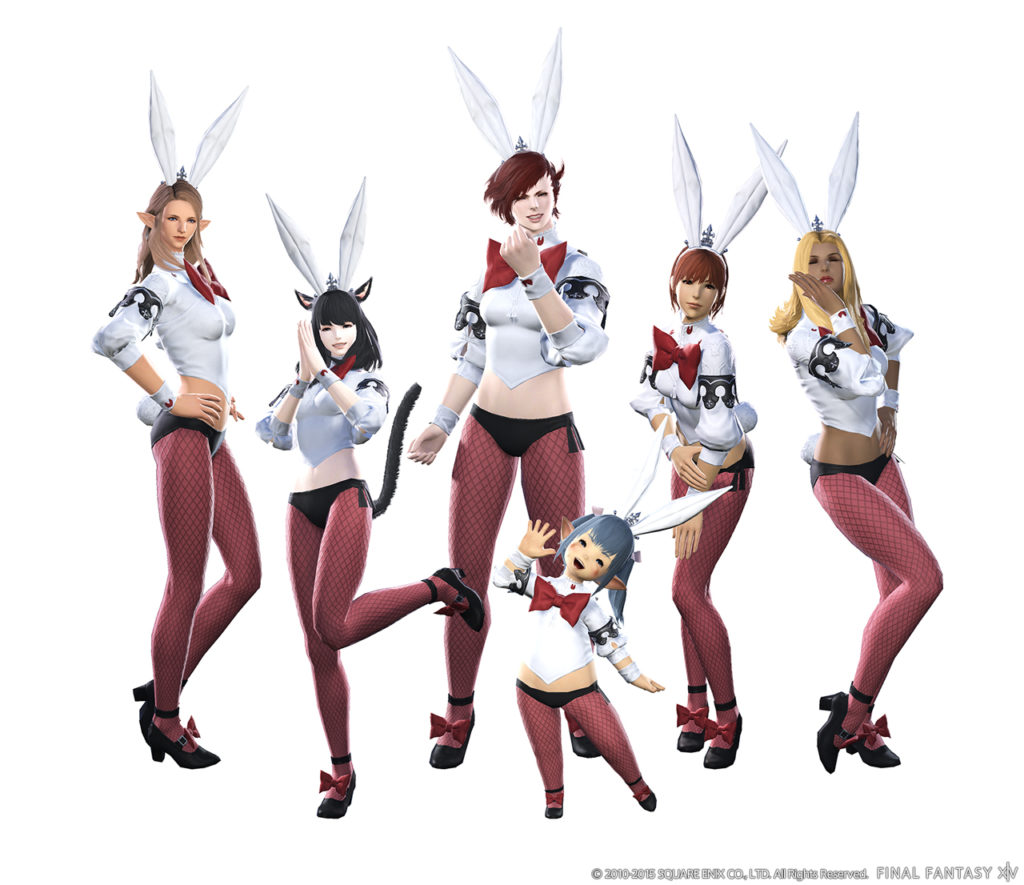 FFXIV A Realm Reborn bunny outfits