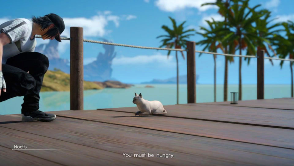 Final Fantasy XV cat quest screenshot 1