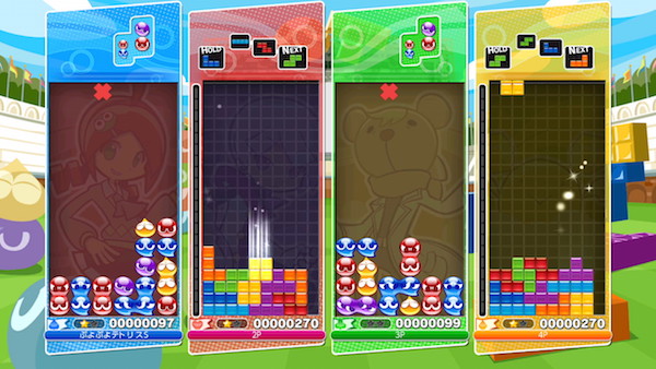 Puyo Puyo Tetris puzzle game screenshot