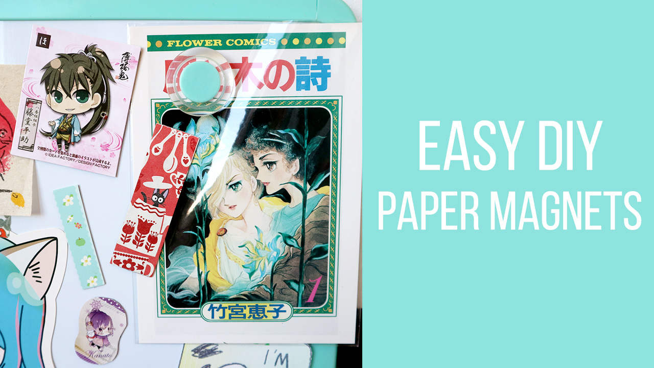 Video Tutorial Easy DIY Kawaii Paper Magnet
