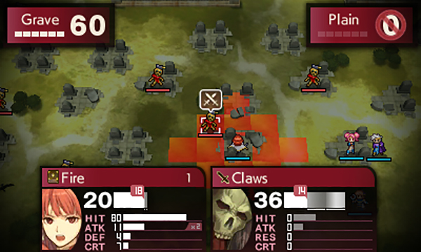 Fire Emblem Echoes Shadows of Valentia battle screenshot