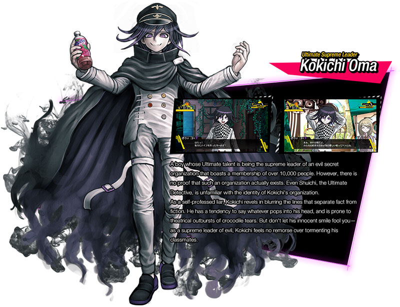 Danganronpa V3: Killing Harmony Kokichi bio