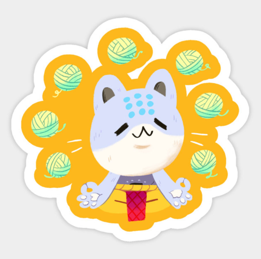 Meowverwatch - Experience Tranquility! Sticker
