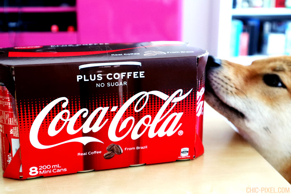 Coffee Coca-Cola with shiba inu