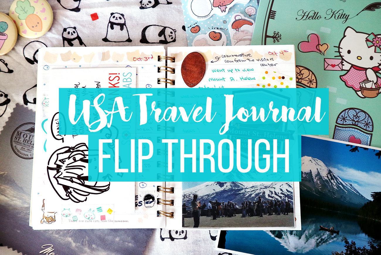 USA Travel Journal Flip Through Video