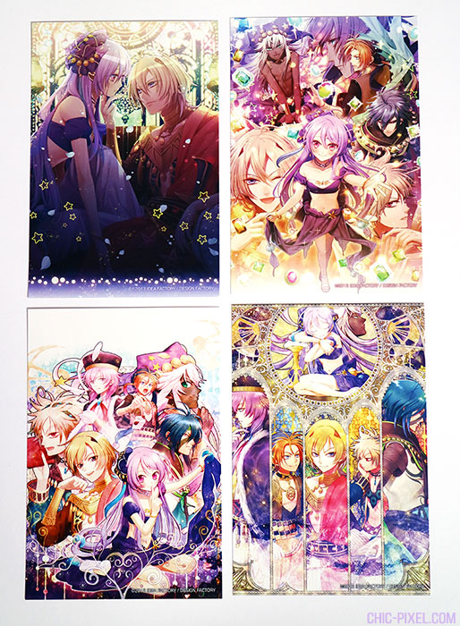 Desert Kingdom PSP Otome Game Limited Edition postcards