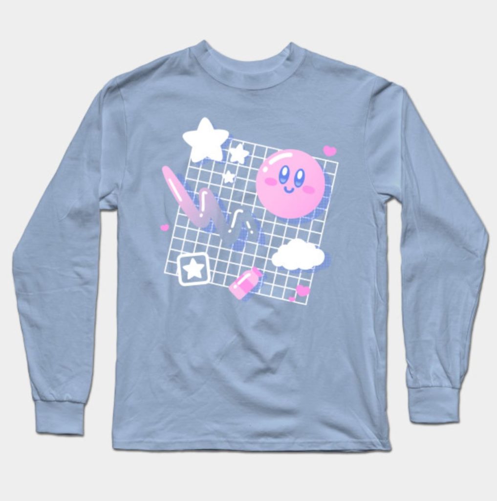 Top 10 Chic Pixel Picks Creator Store Products pink puff aesthetic long sleeve t-shirt
