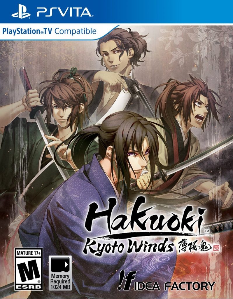 Hakuoki Kyoto Winds PS Vita otome games