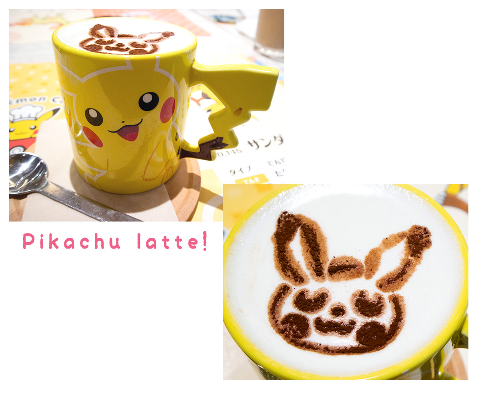 Pokemon Cafe Tokyo Pikachu latte