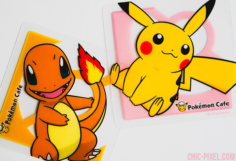 Pokemon Cafe Tokyo coasters