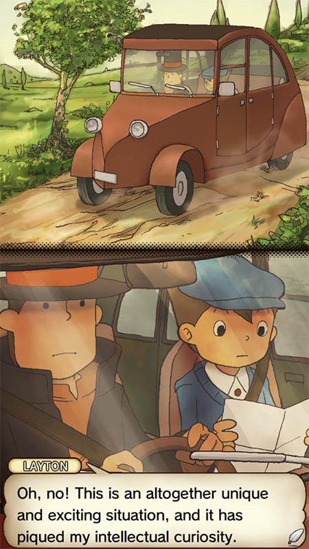 Professor Layton and the Curious Village HD screenshot iOS