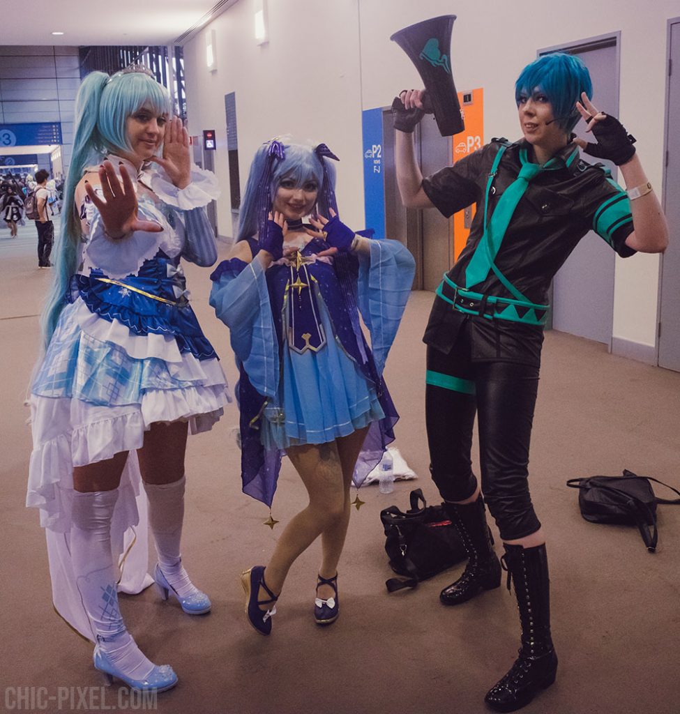 Hatsune Miku group cosplay Madfest Brisbane 2019 